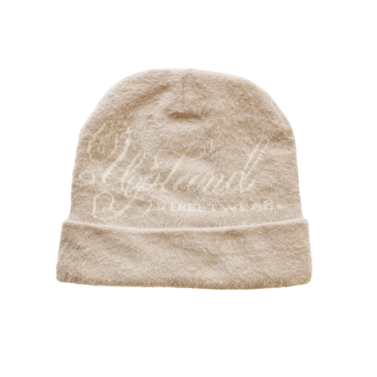 Cream Fuzzy Cuff Beanie