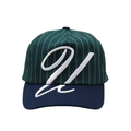 Green Pinstripe Script Hat