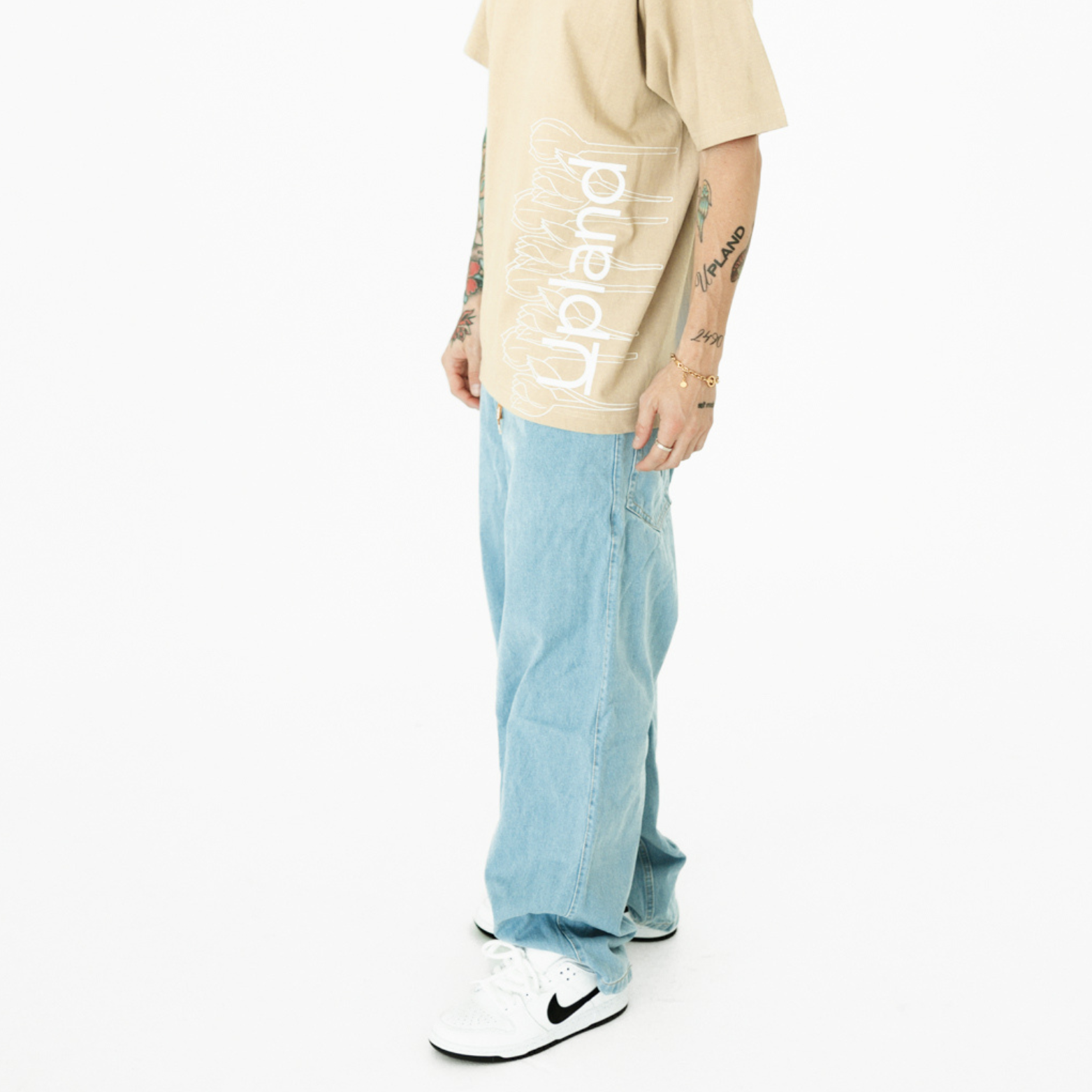 White Washed Baggy Denim