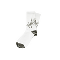Grey Cursive Socks