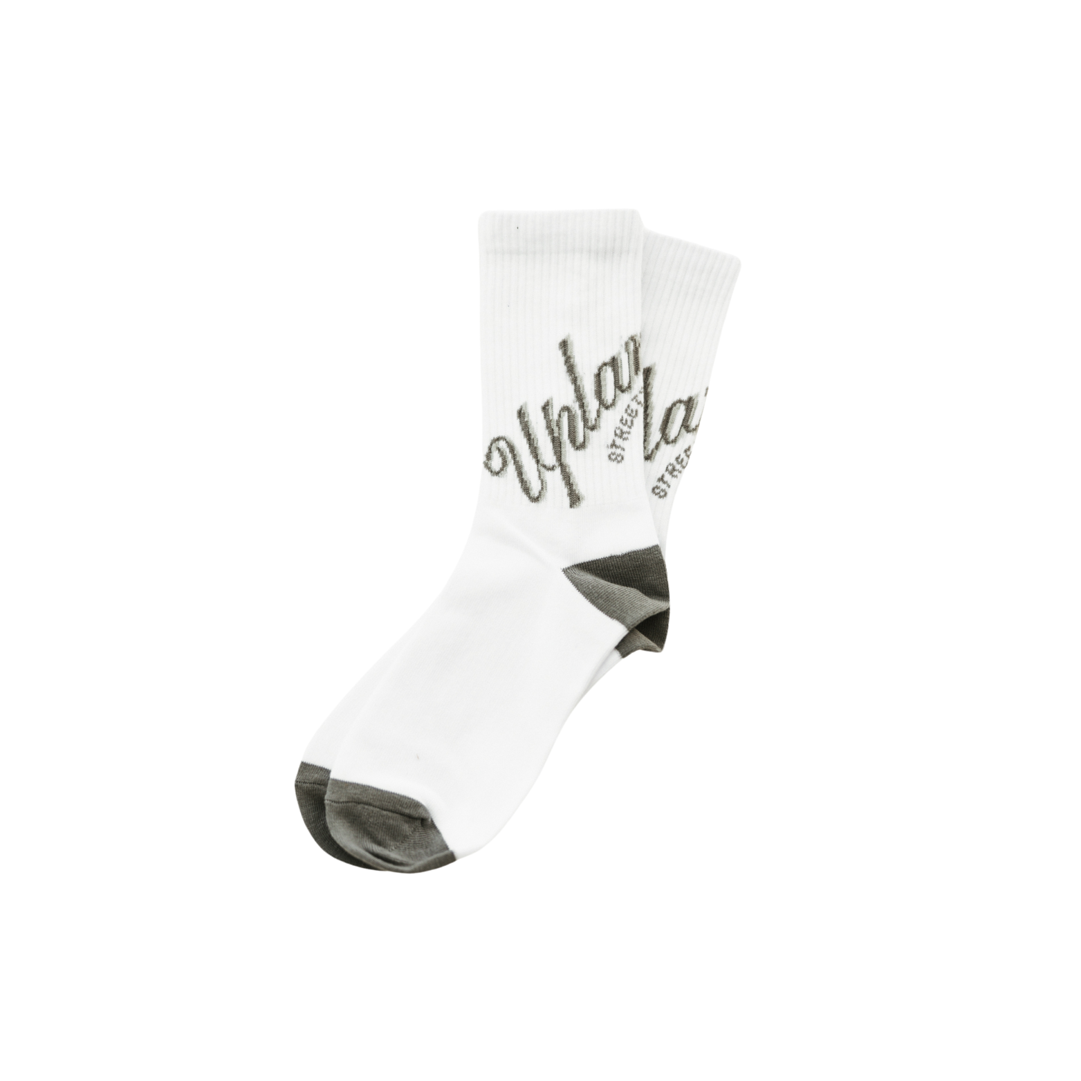 Grey Cursive Socks