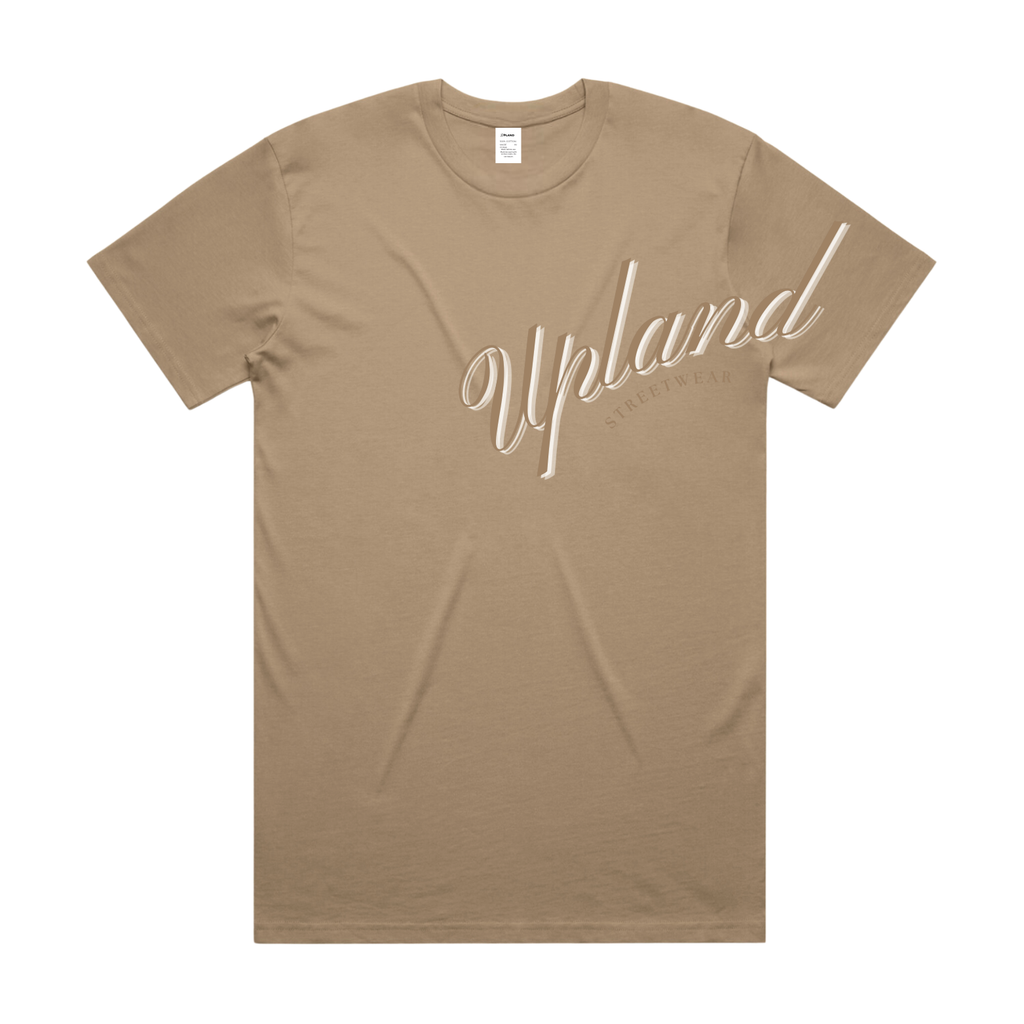 Khaki Cursive Tee