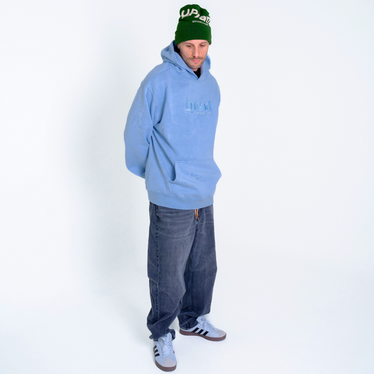 Powder Blue Relaxed Hoodie