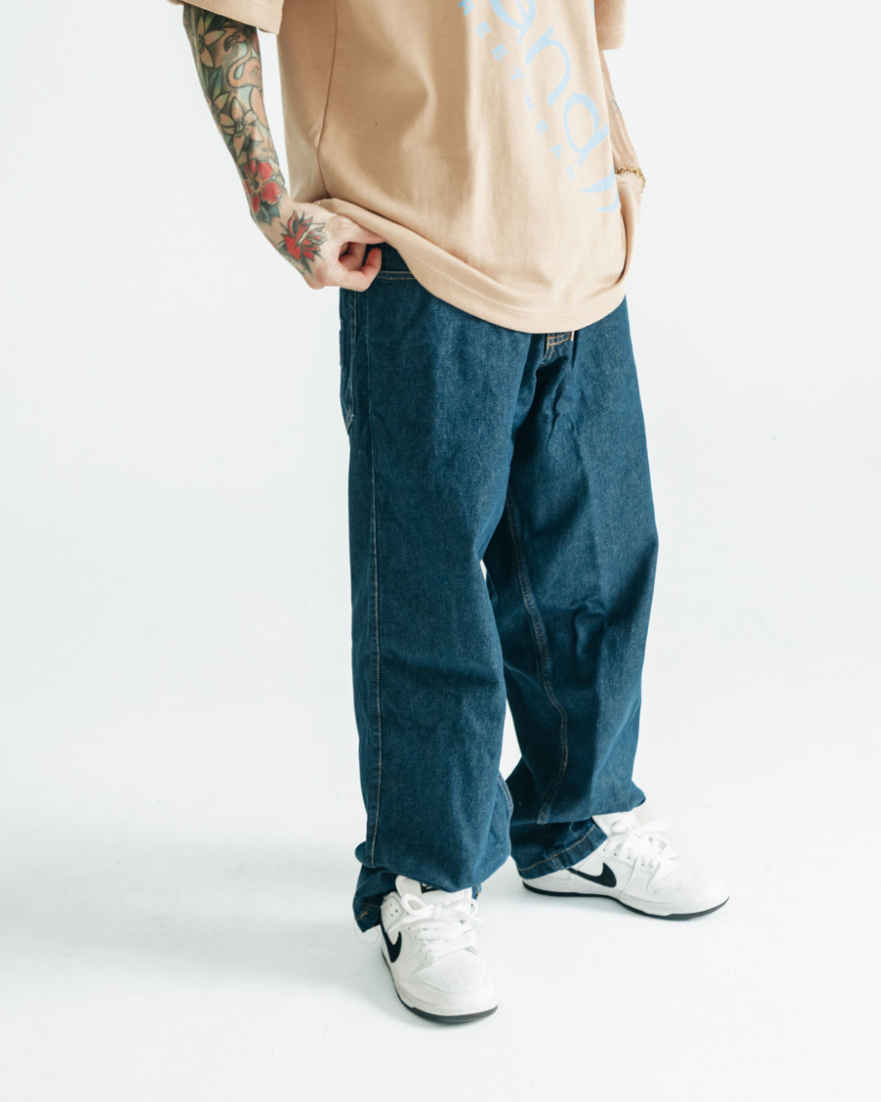 Dark Blue Baggy Denim