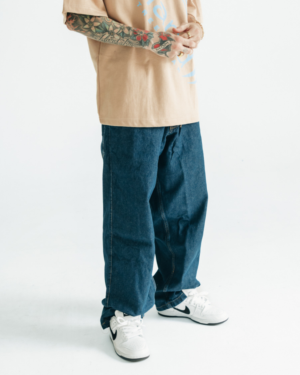 Dark Blue Baggy Denim