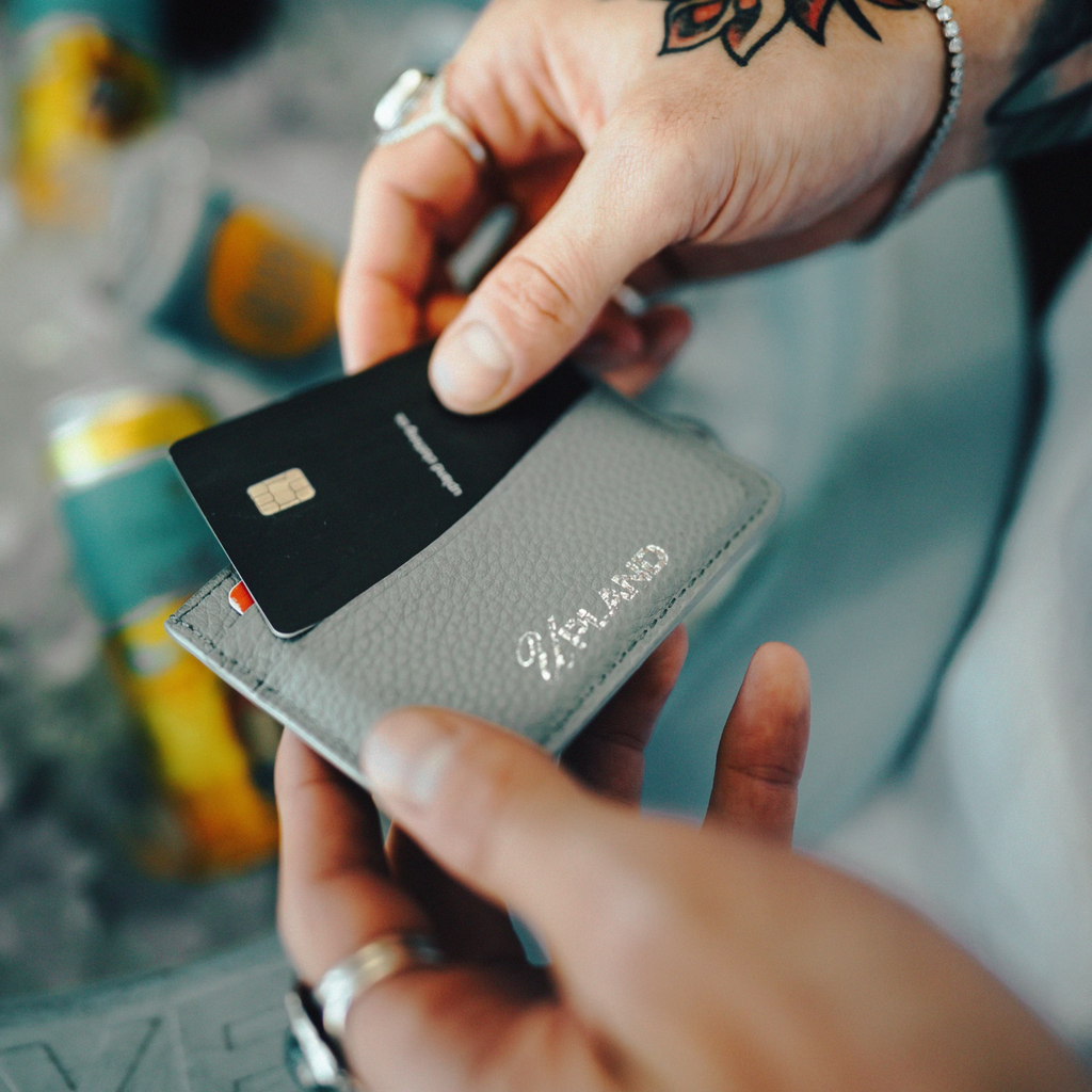 Powder blue Saffiano Wallet