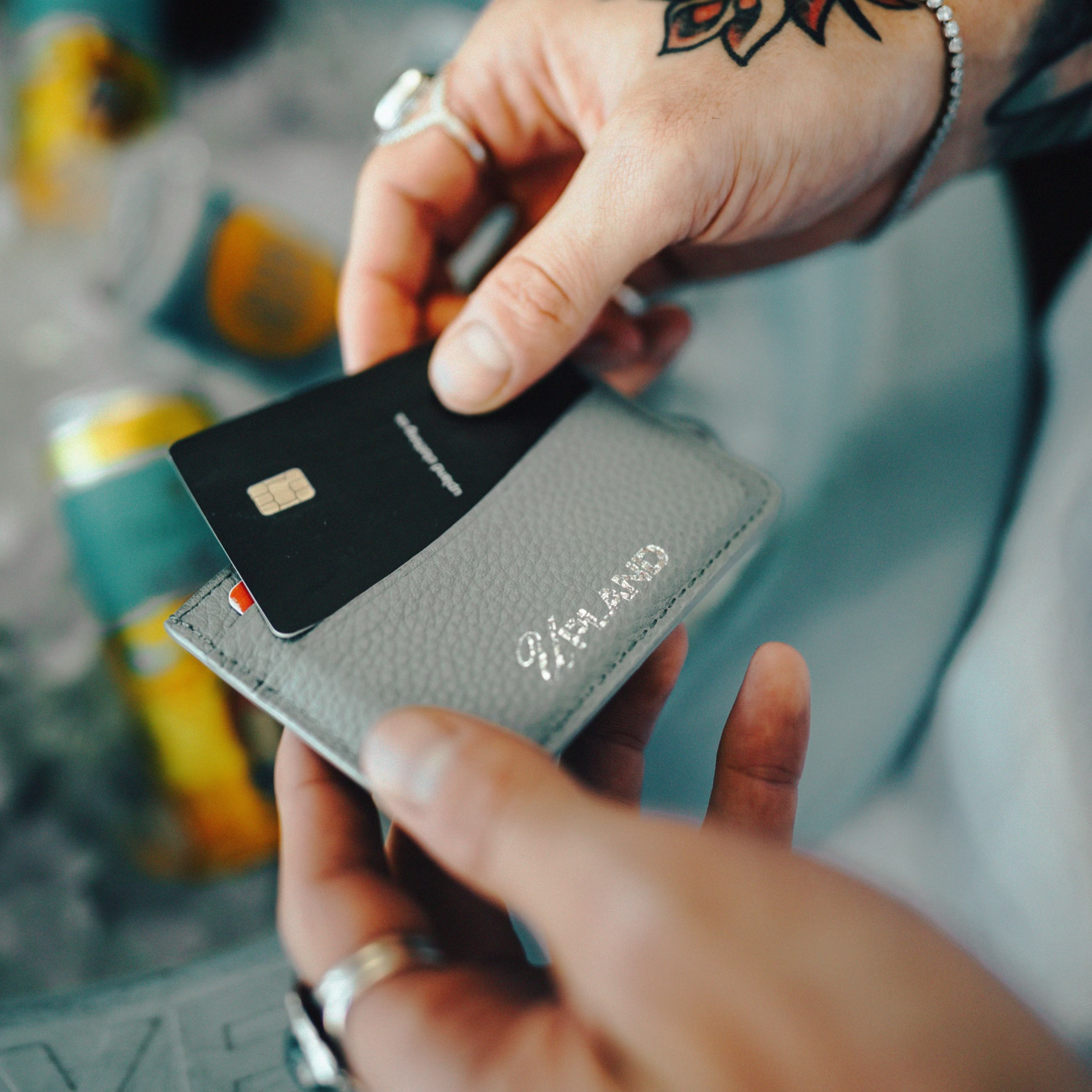 Powder blue Saffiano Wallet