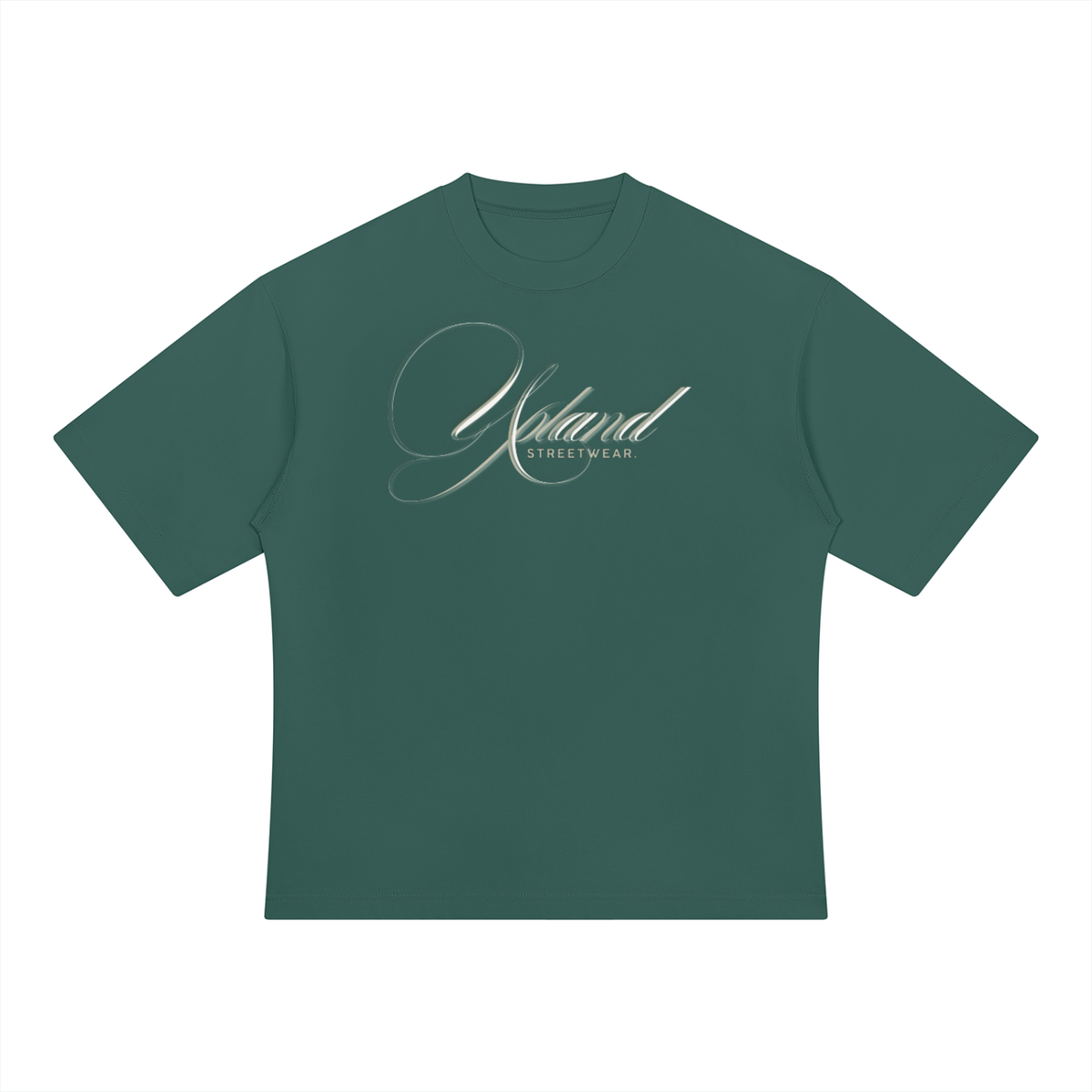 Mens Heavyweight Oversized Green Tee