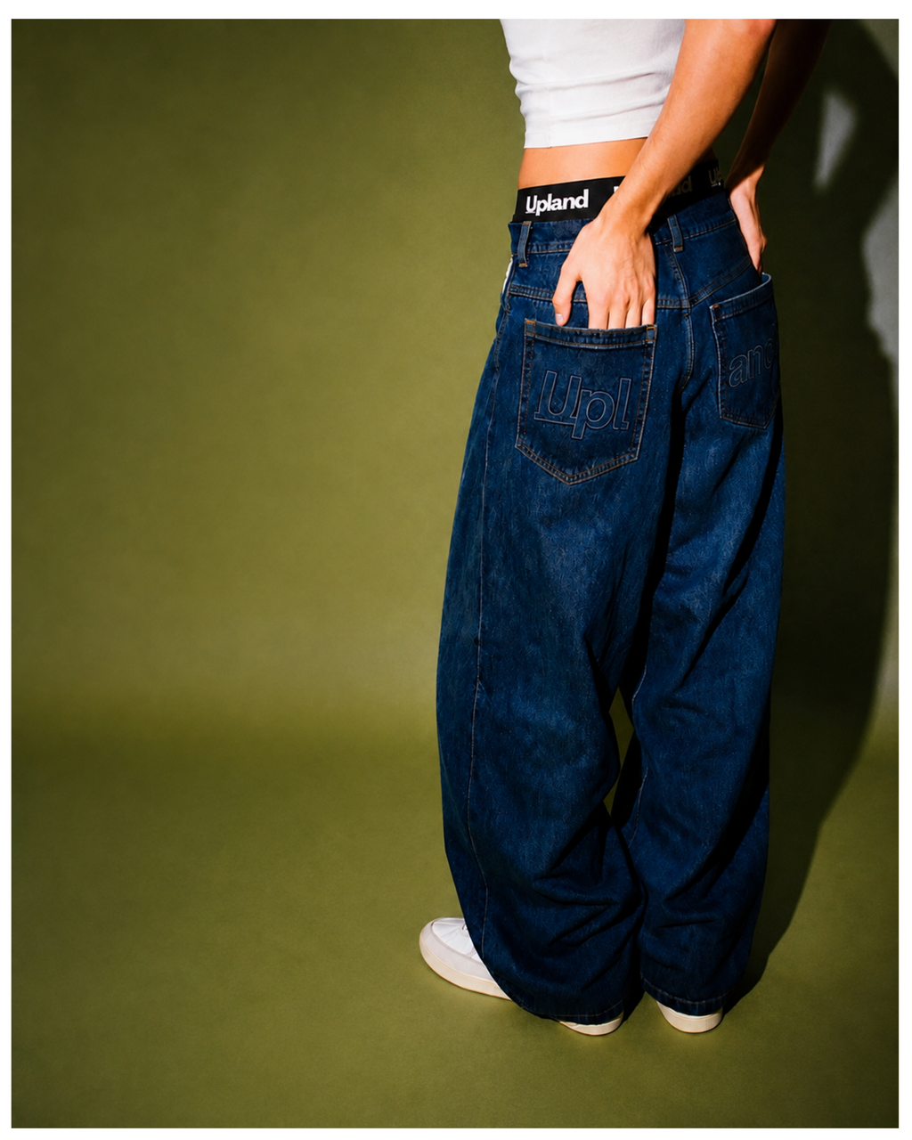 Dark Blue Baggy Denim