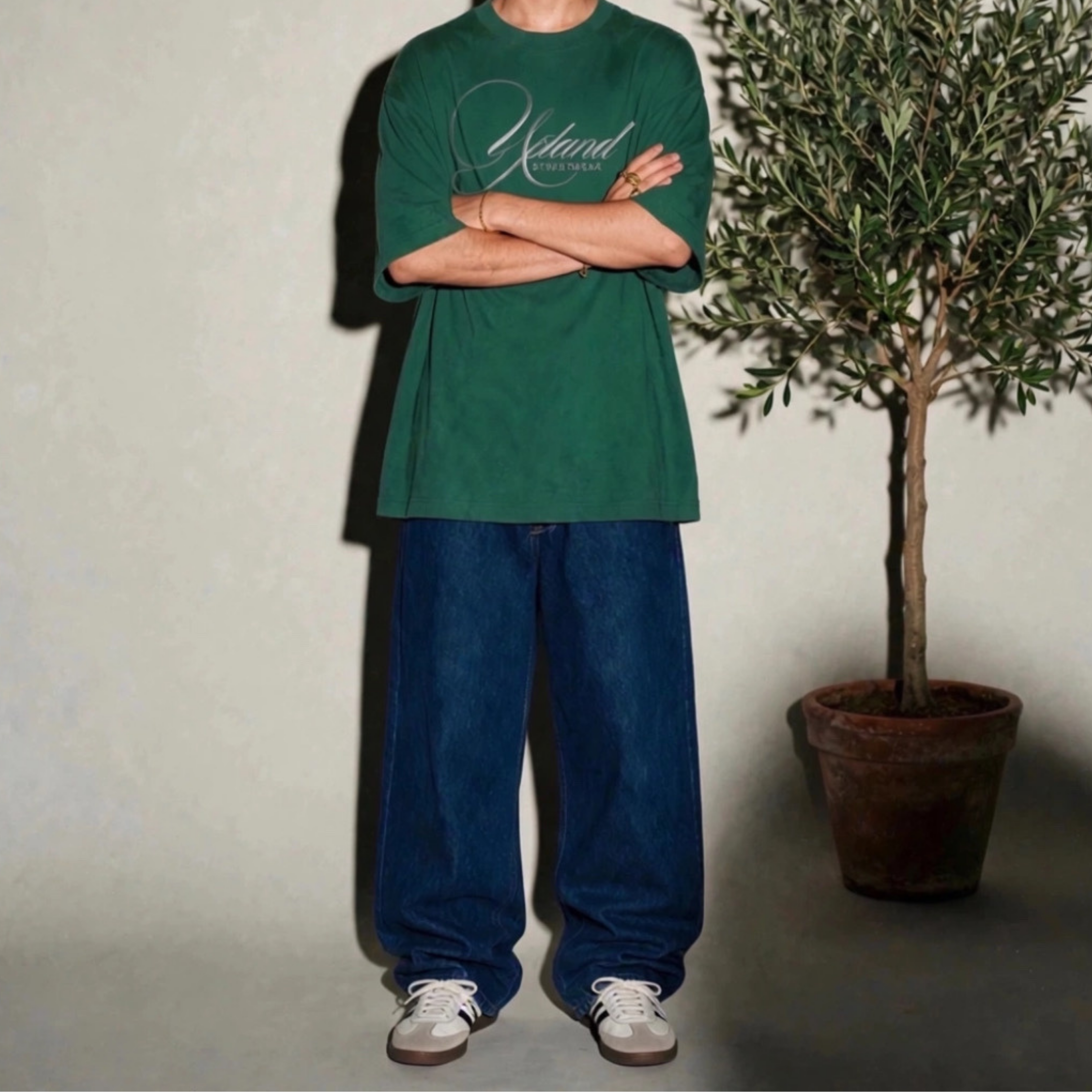 Dark Blue Baggy Denim